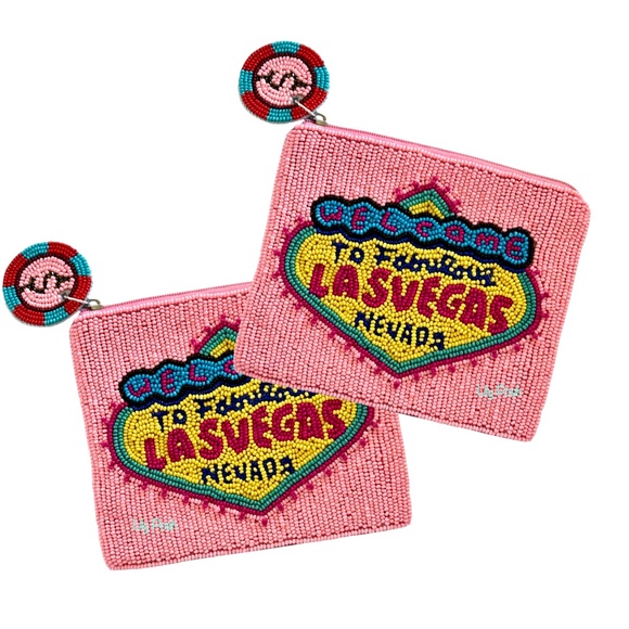 Lily Posh Beaded Casino Las Vegas Coin Purse, Las Vegas Wedding - Picture 2 of 3